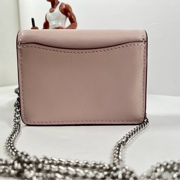 Coach Mini Wallet On A Chain With Sparkly Butterfly Print CCI81 NWT - Picture 2 of 6